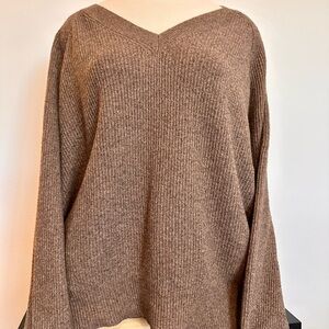 Cozy Brown V-Neck Sweater